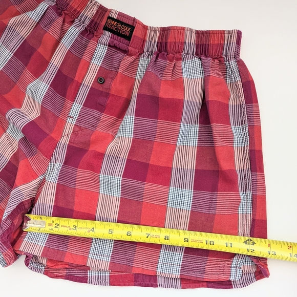 Kenneth Cole Reaction UNISEX (Size Large) Plaid Boxers Shorts / Pyjama Bottoms - Picture 10 of 12